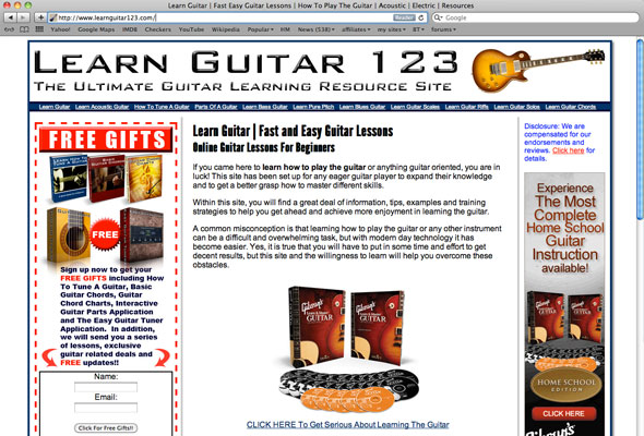 Learn Guitar 123 Portfolio Picture